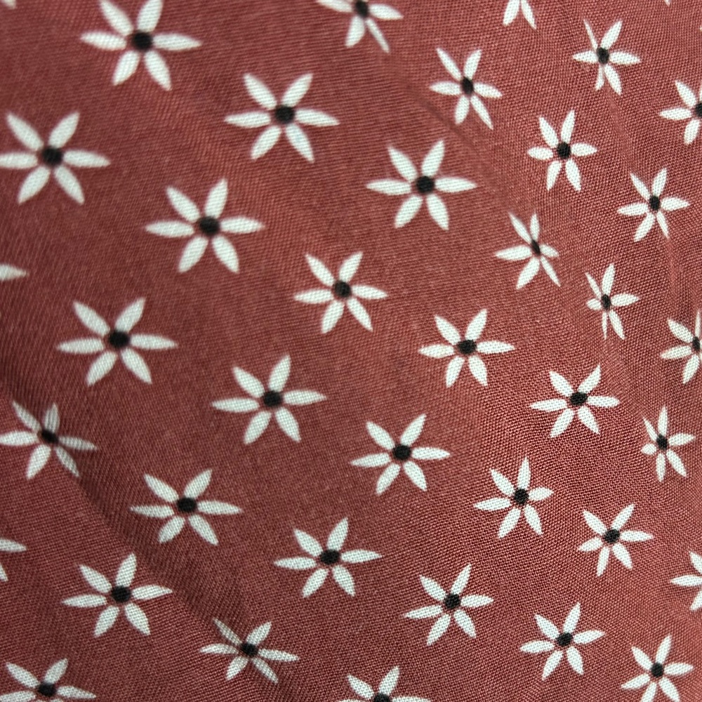 Vans Red Patterned Button-Down Mini Dress Size M … - image 4